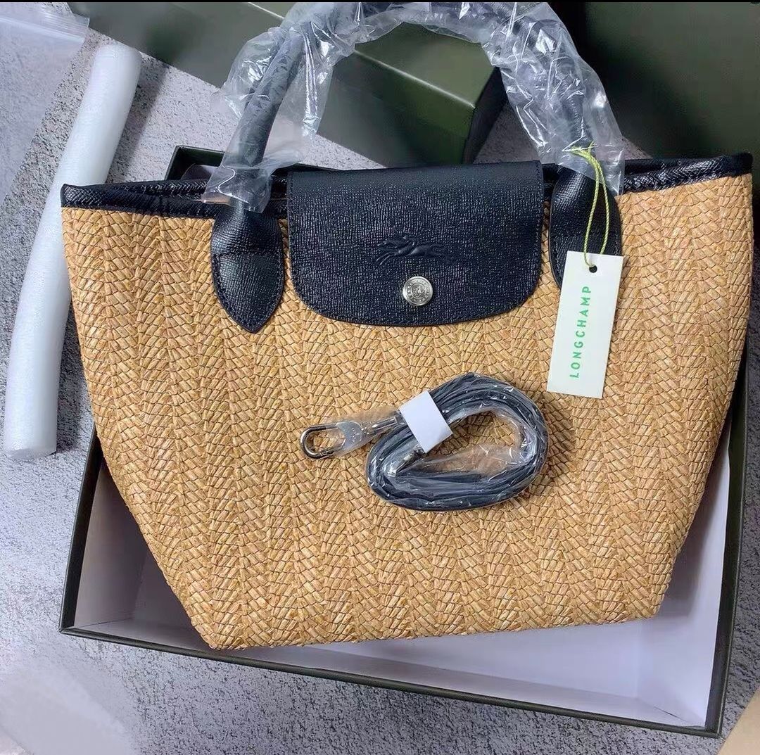 ロンシャン プリアージュ　ストローバッグ　かごバッグ サイズS Qs33 LONGCHAMP ロンシャン 2WAYバッグ かごバッグ ストローバッグ LE