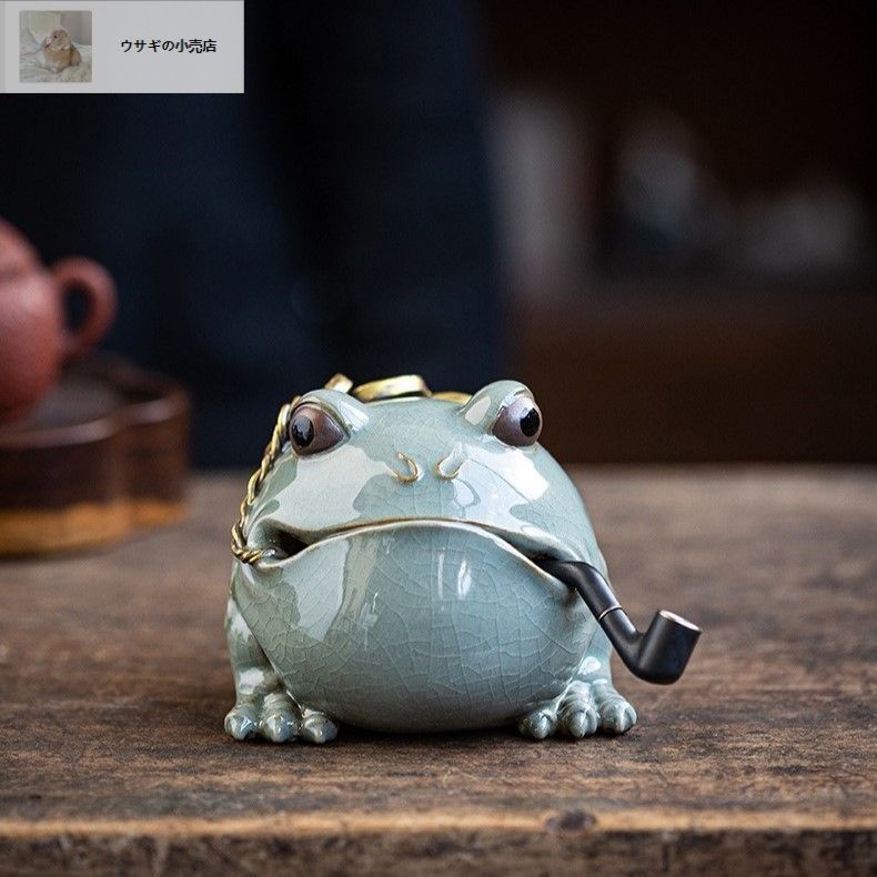 【大迫力】木彫り大蛙像／アンティーク調オブジェ 大迫力】木彫り大蛙像／アンティーク調オブジェ - メルカリ