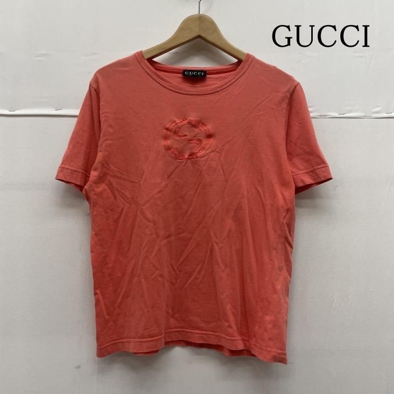 グッチ オールド 半袖 Tシャツ 刺繍入り ビッグロゴ レイブ ボールドカラー クルーネック カットソー M 10135704 10135704 GUCCI グッチ カットソー 半袖 オールド 半袖 Tシャツ 刺繍入り