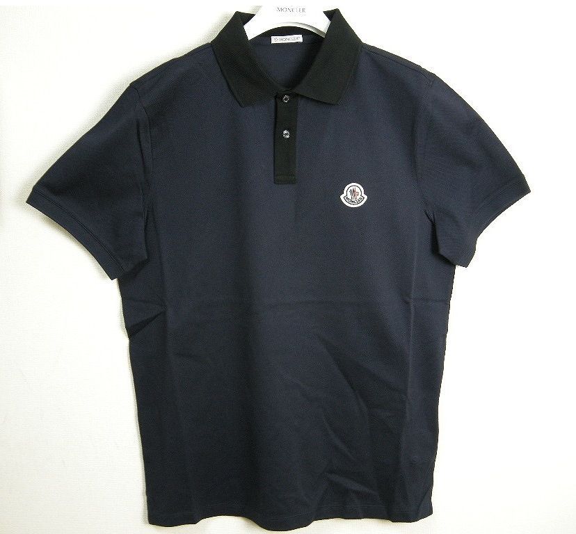 正規品モンクレール ポロシャツ　ダークネイビー　メンズ　