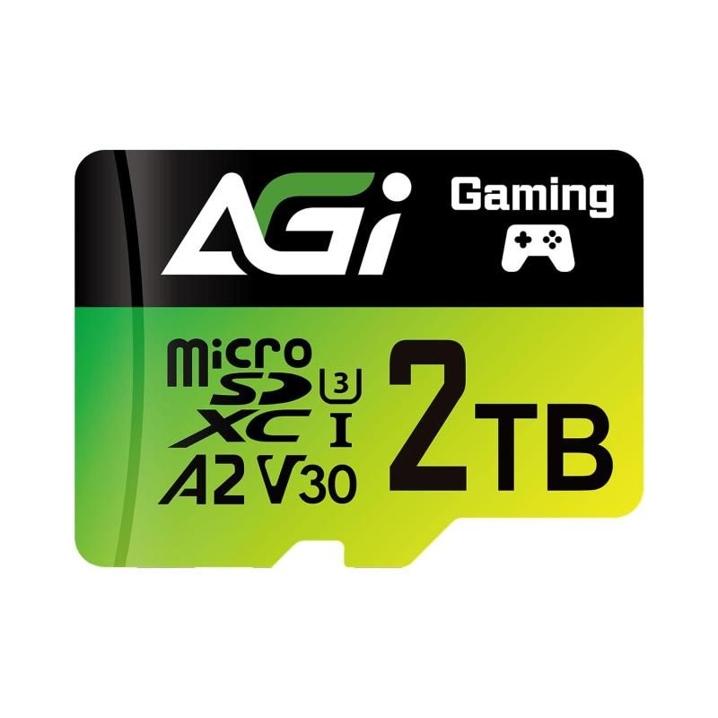 AGI 2TB TF138 マイクロsdカード Nintendo Switch動作 済. MicroSDXC A2 U3 V30 4K UHS-I U3 読み出し速度最大170MB|s 書き込み