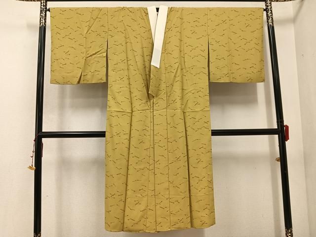 平和屋着物●上質な色無地 袷 簪 正絹 AABC6858ph