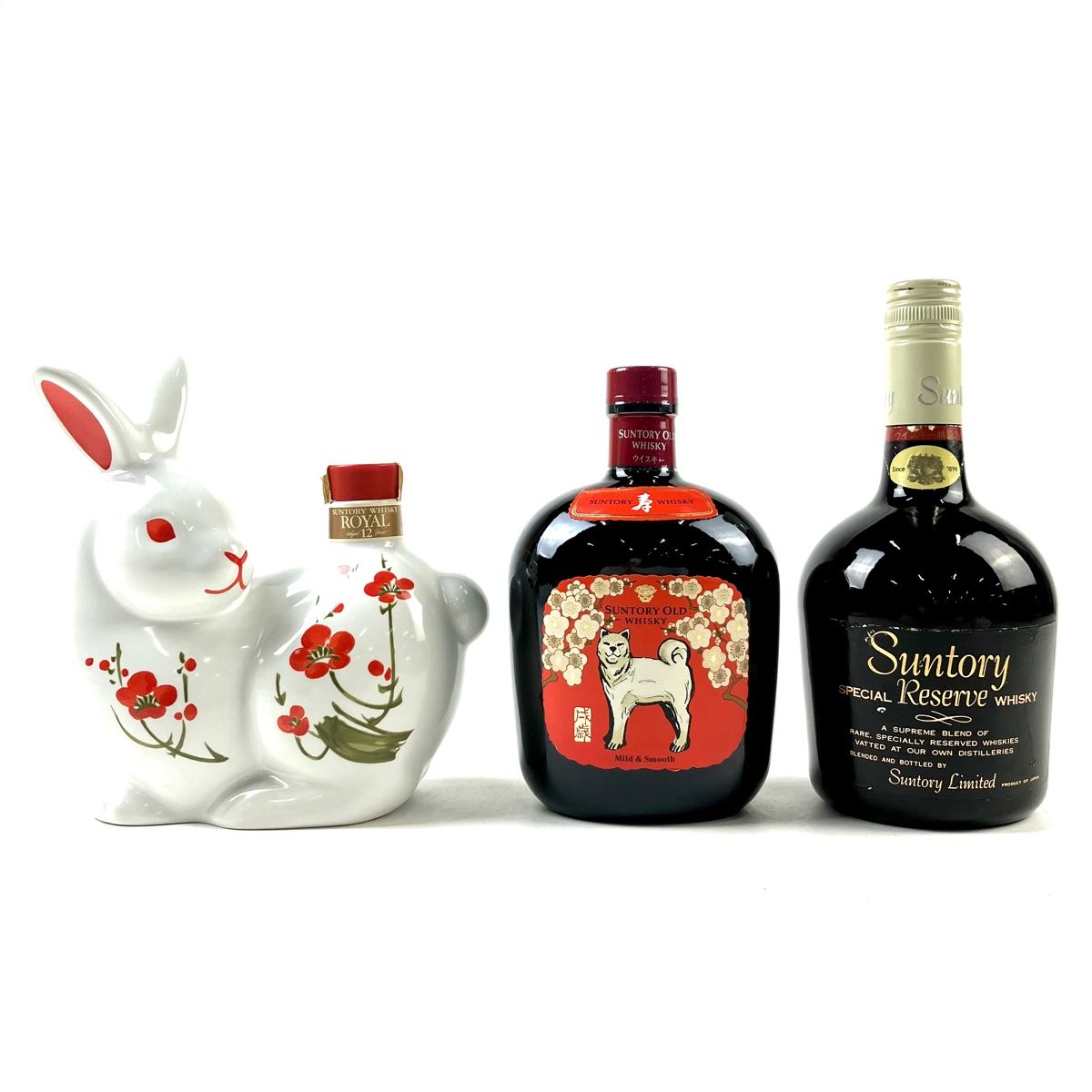 ウイスキー whisky サントリー オールド 干支陶器 辰歳 700ml 43