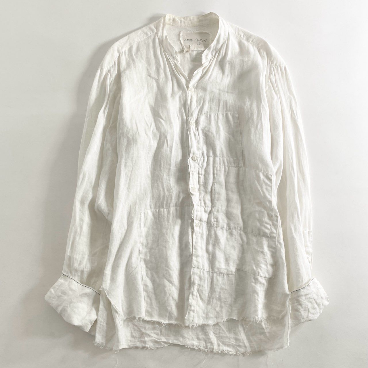 10L10 GREG LAUREN グレッグローレン パッチワークリネンシャツ 0  