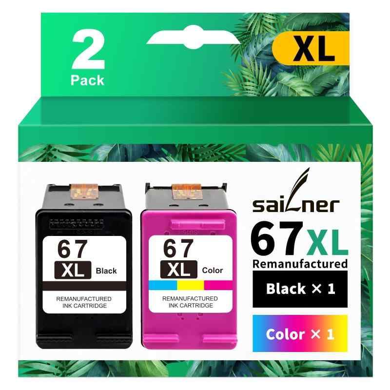SAILNER 67XL インクカートリッジ 再生インクカートリッジ HP 67XL 67 XL 67XXL DeskJet 2755 4155 4155e 2752e 2700 2755e 4100