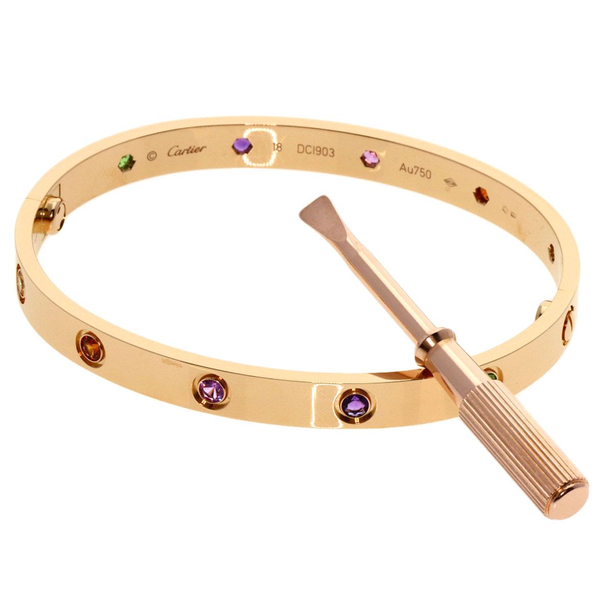 CARTIER カルティエ ラブブレス マルチカラー レインボー ドライバー