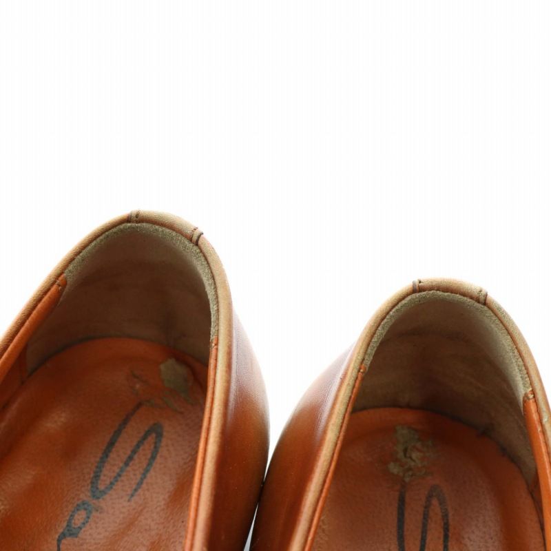 美品SANTONIサントーニ6365レザーストレートチップ　ビジネスシューズ革靴 サントーニ SANTONI 6365 レザー シューズ ドレス 革靴