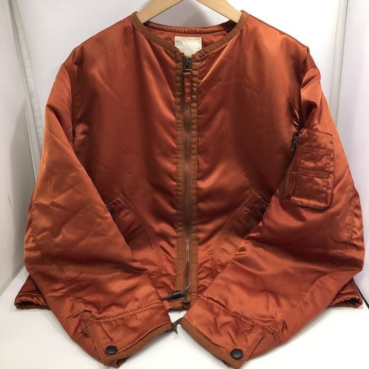 中古】dezert ノーカラーMA-1 フライトジャケット オレンジ size M[24