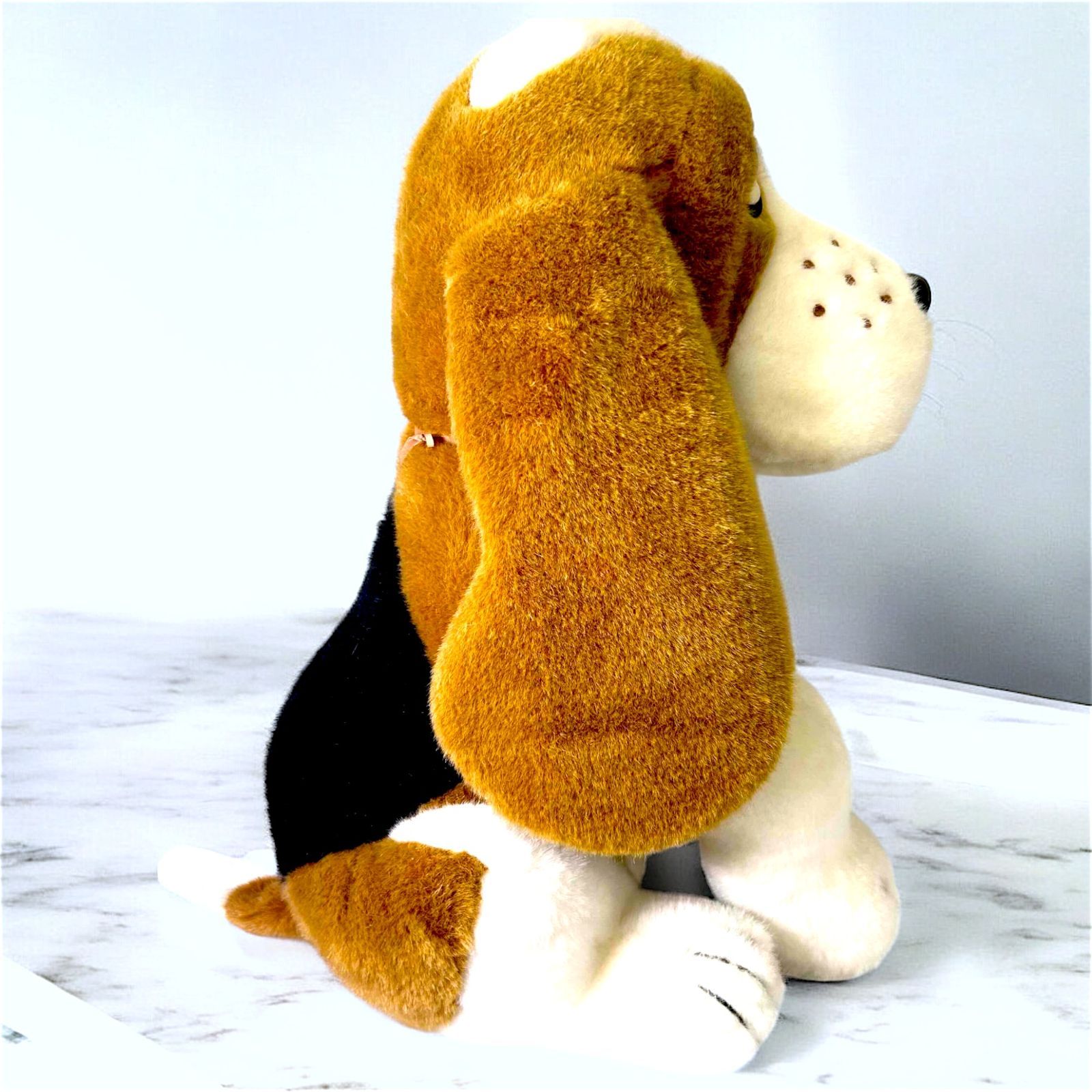 HUSH PUPPIES＊ ハッシュパピー 犬 特大サイズ ぬいぐるみ 非売品 昭和レトロ バセット・ハウンドレア - メルカリ