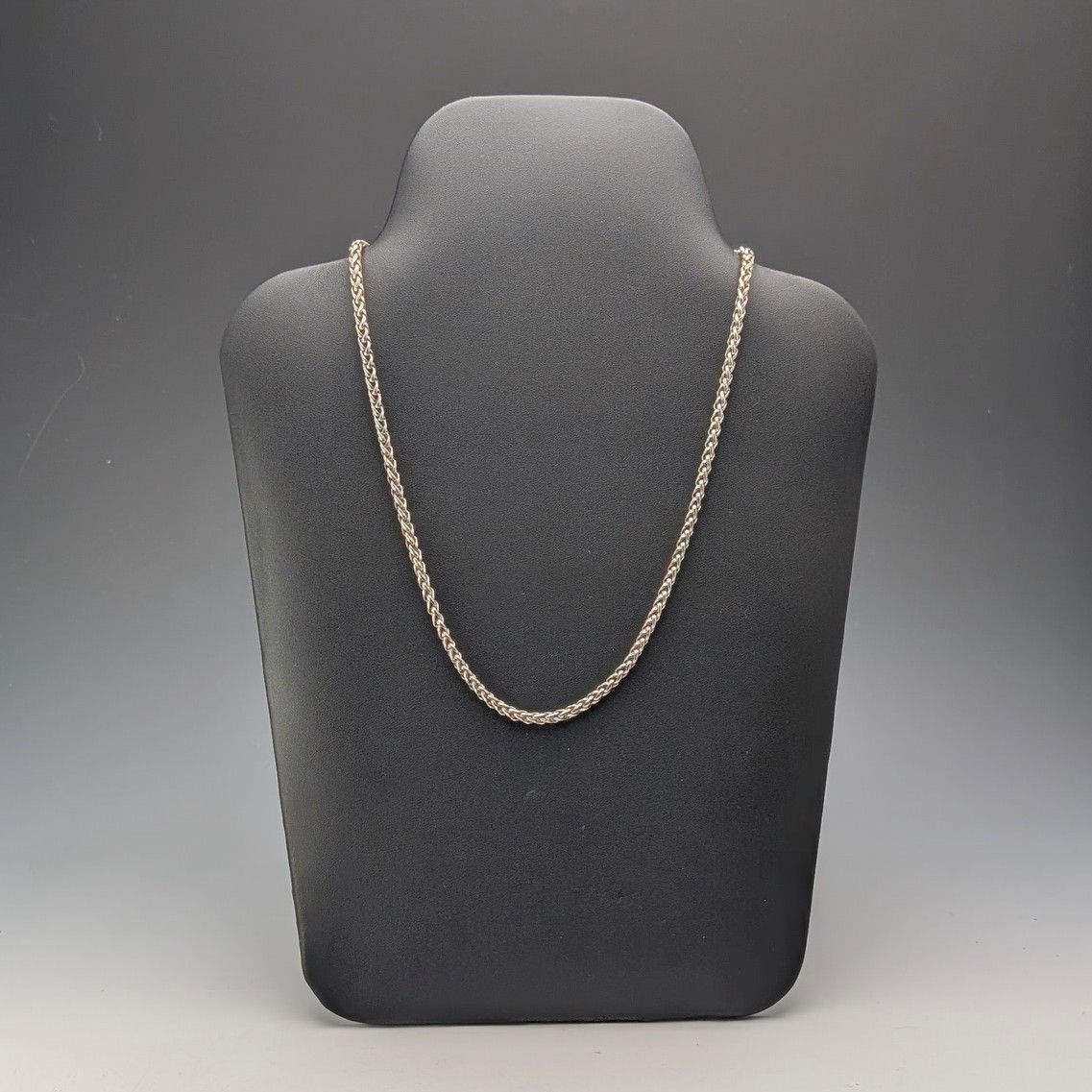 ヴィンテージ 純銀製 スピガチェーン ネックレス50cm 20.5g