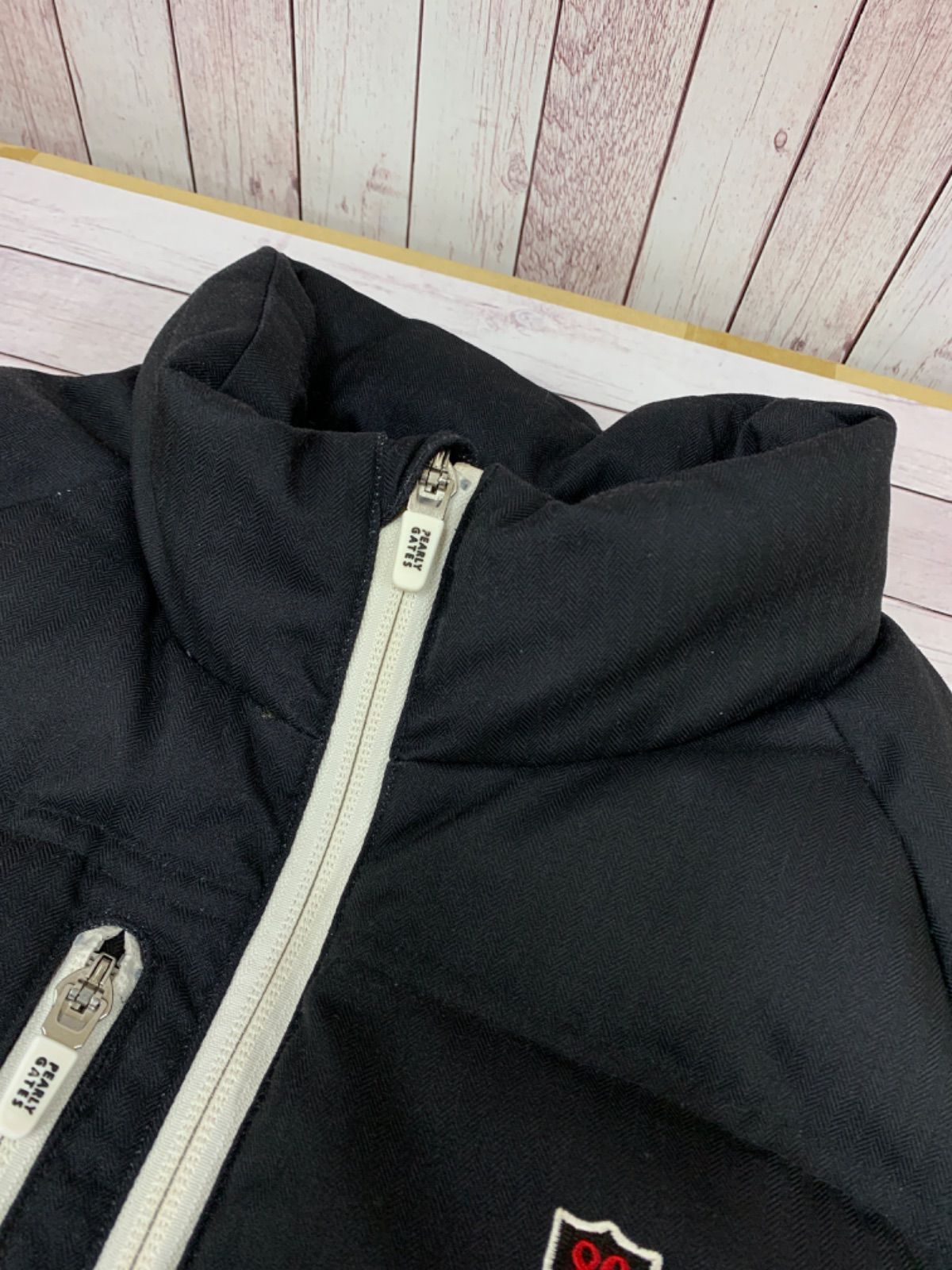 パーリーゲイツ　スコート ☆PEARLY GATES パーリーゲイツ ダウンジャケット サイズ1 ロゴ ゴルフ