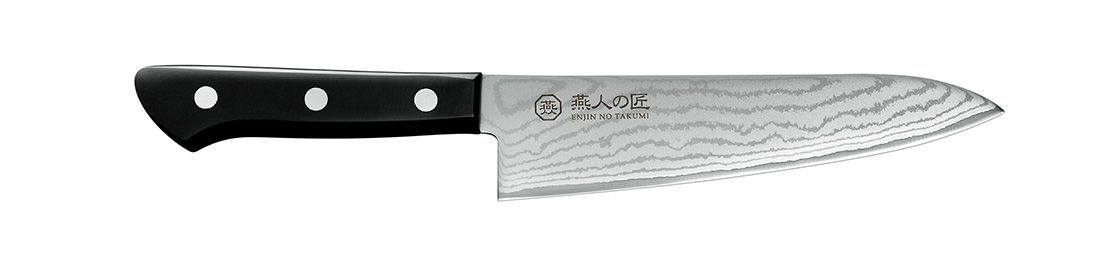 燕人の匠 霞流し 牛刀包丁180mm