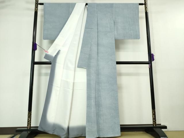 平和屋本店□極上 伝統工芸士 内田秀一 江戸小紋 立波文 高島屋扱い