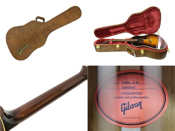 Gibson J-45 アコースティックギター ハードケース付き 美品】Gibson j-45 アコースティックギター ハードケース