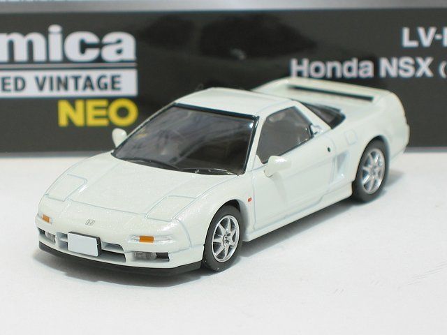 ミニカー nsx ホンダ NSX（パールホワイト）98年式 LV-N345a【トミーテック社1/64