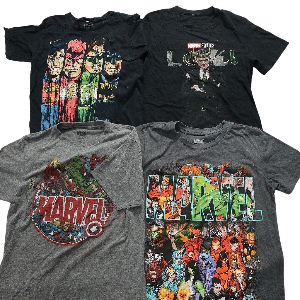 マーベル　DC まとめうり 古着卸 まとめ売り マーベル DCコミック 半袖Tシャツ 16枚セット