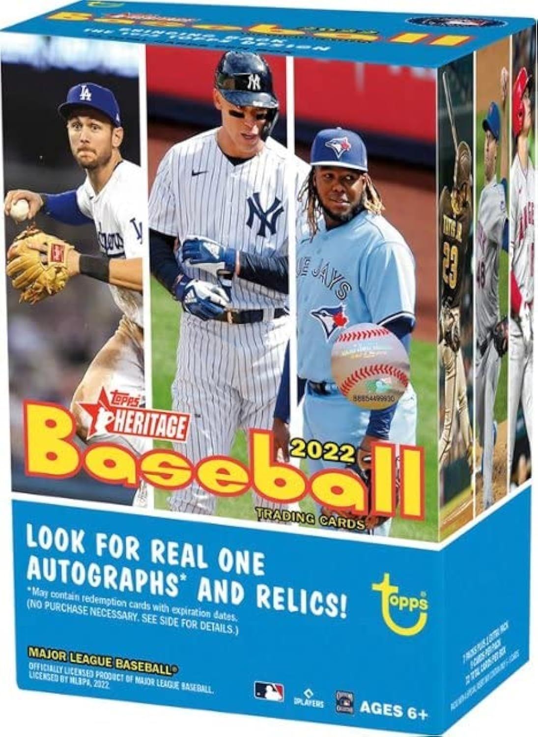 2022 Topps Heritage Blaster – 72枚の野球カード/箱