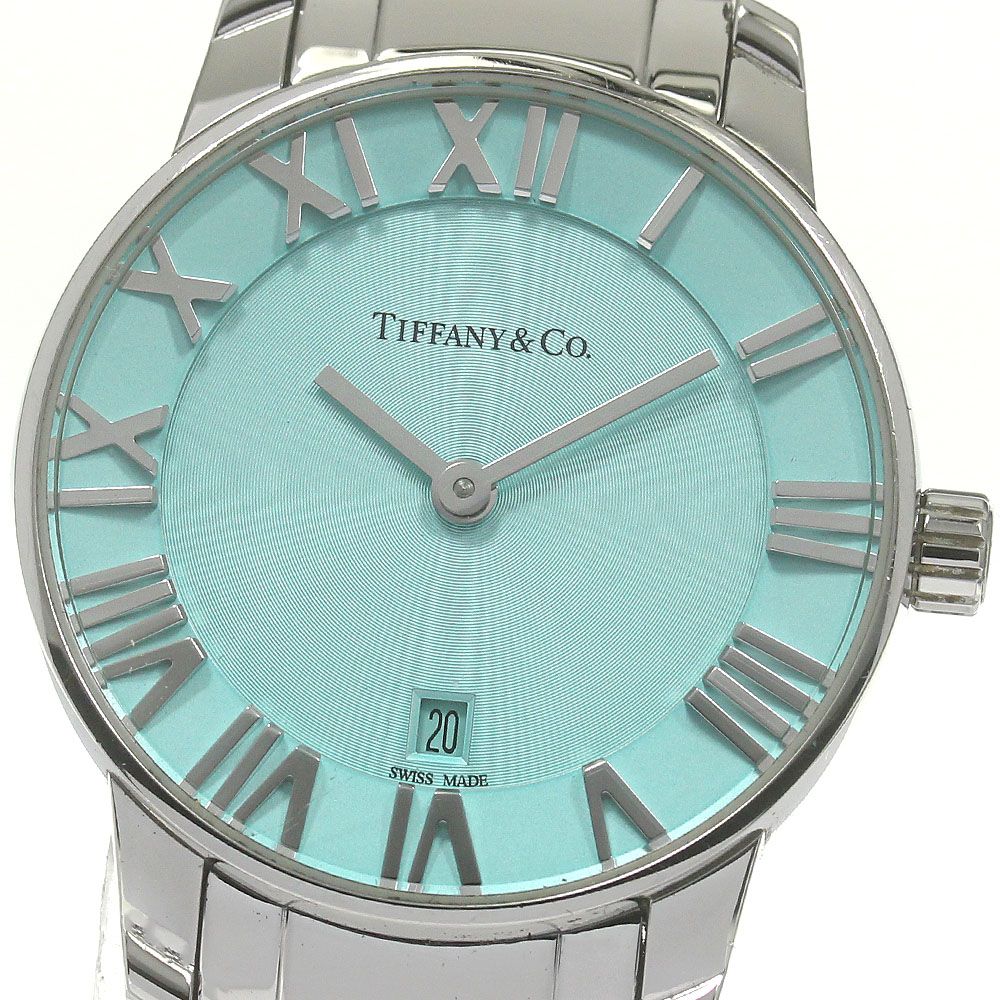 ティファニー Tiffany アトラス デイト クォーツ レディース TIFFANY&Co. ☆箱付き【TIFFANY&Co.】ティファニー アトラス