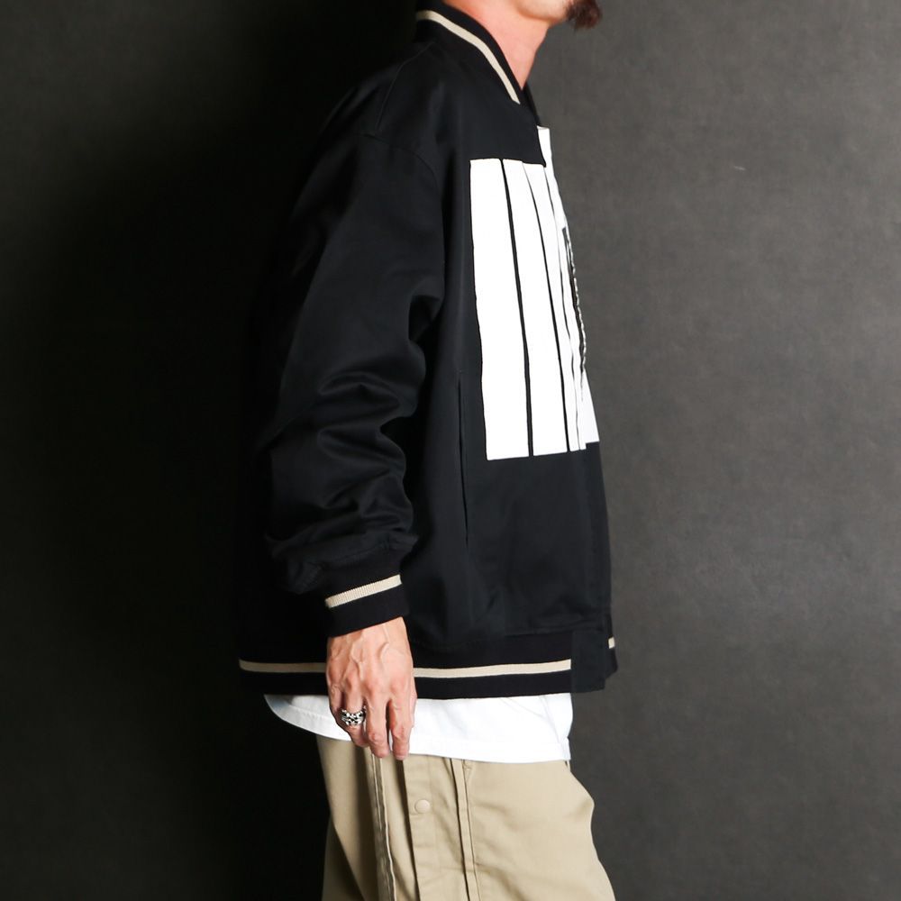 【FACETASM/ファセッタズム】× DICKIES / 7 BARS STADIUM JACKET - BLACK / スタジアムジャケット / KR-JK-M14【メンズ】【送料無料】