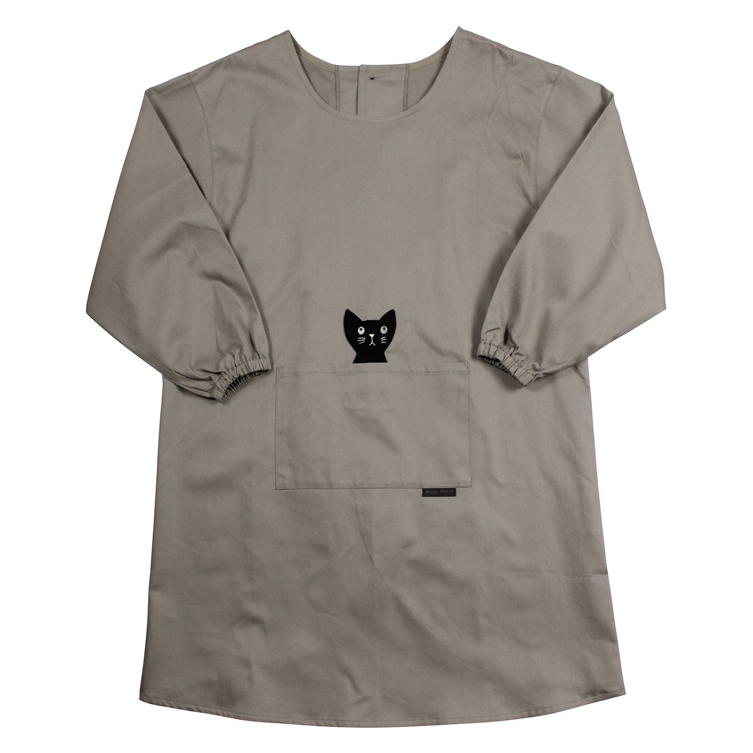 Atsuko Matano 黒い犬キッチンエプロン ベージュ 黒い犬 かっぽう