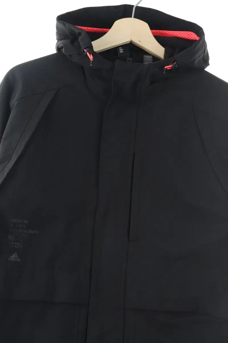 【雷市場（ポンジャン）商品韓国直送】 （ M ） adidas(アディダス) ジップアップ ウインドブレーカー ジャンパージャケット 黒 ポリエステル オールドスクール- 100BD