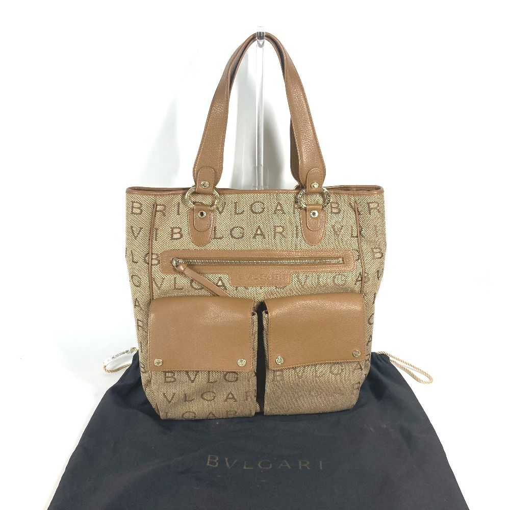 BVLGARI ブルガリ トートバッグ ロゴマニア 801904 レザー