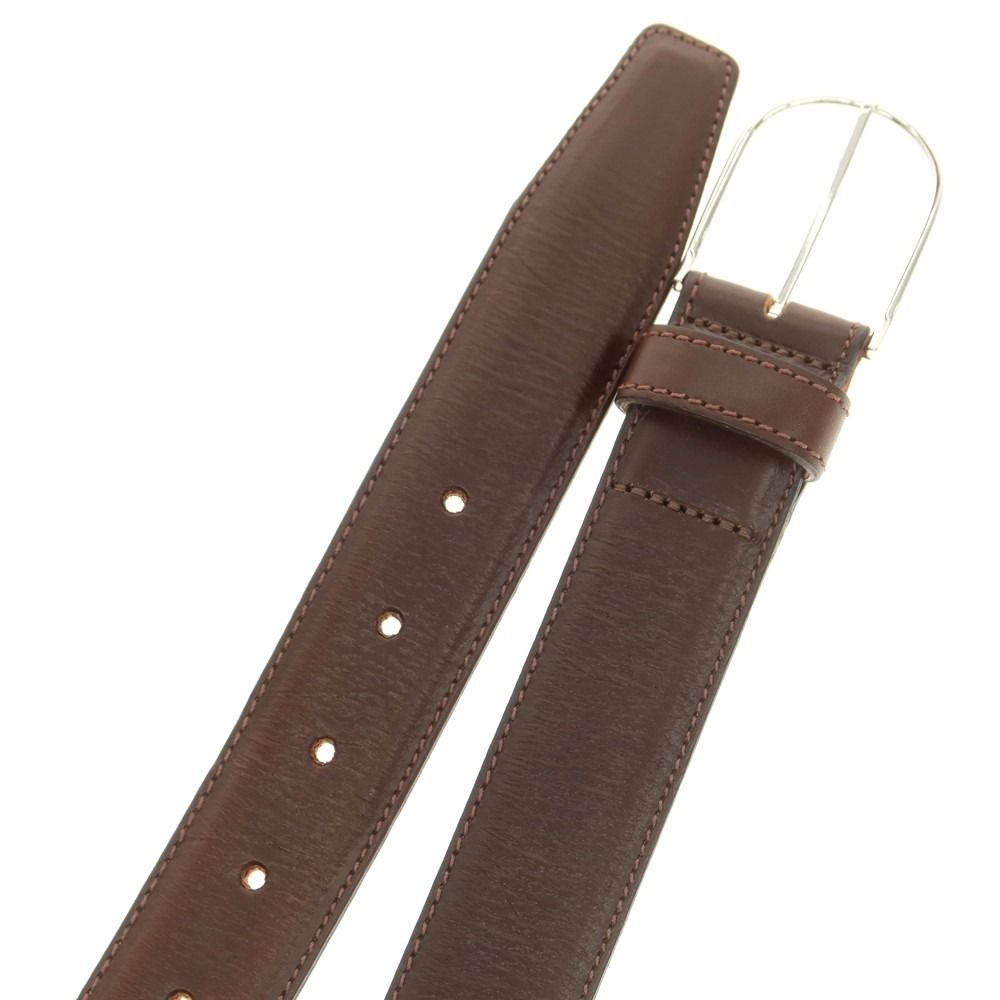 中古】エッティンガー ETTINGER レザー ベルト ダークブラウン【サイズ