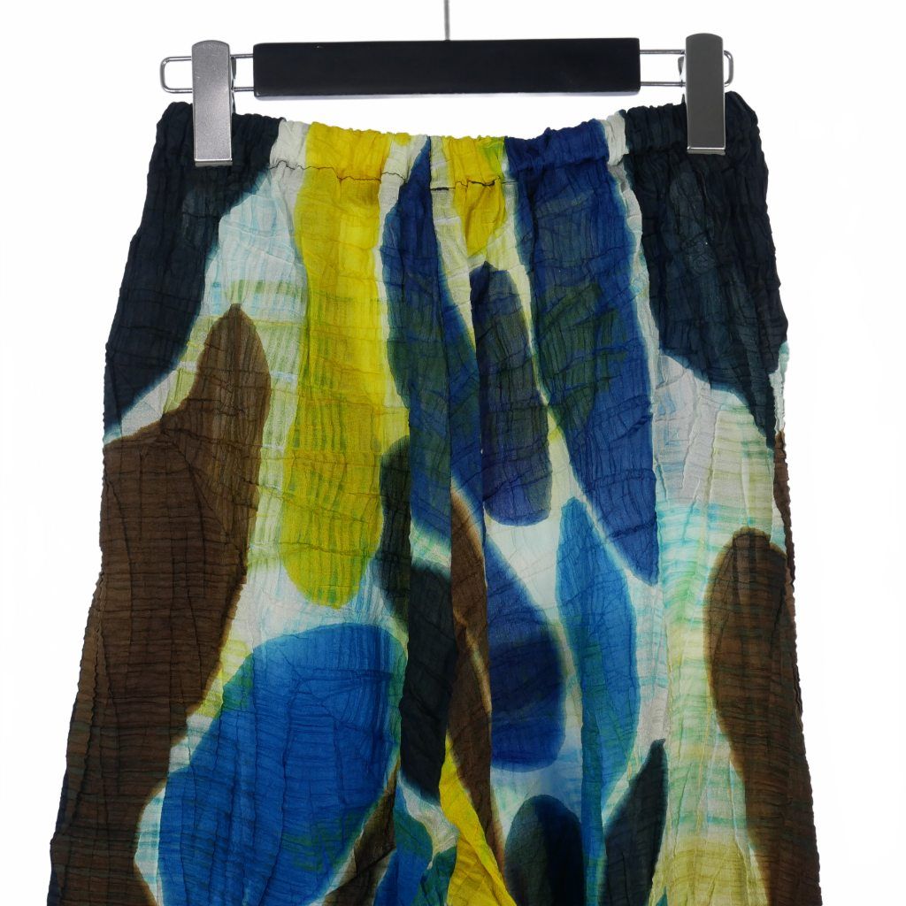 イッセイミヤケ ISSEY MIYAKE 98s シワプリーツ パンツ シースルー  