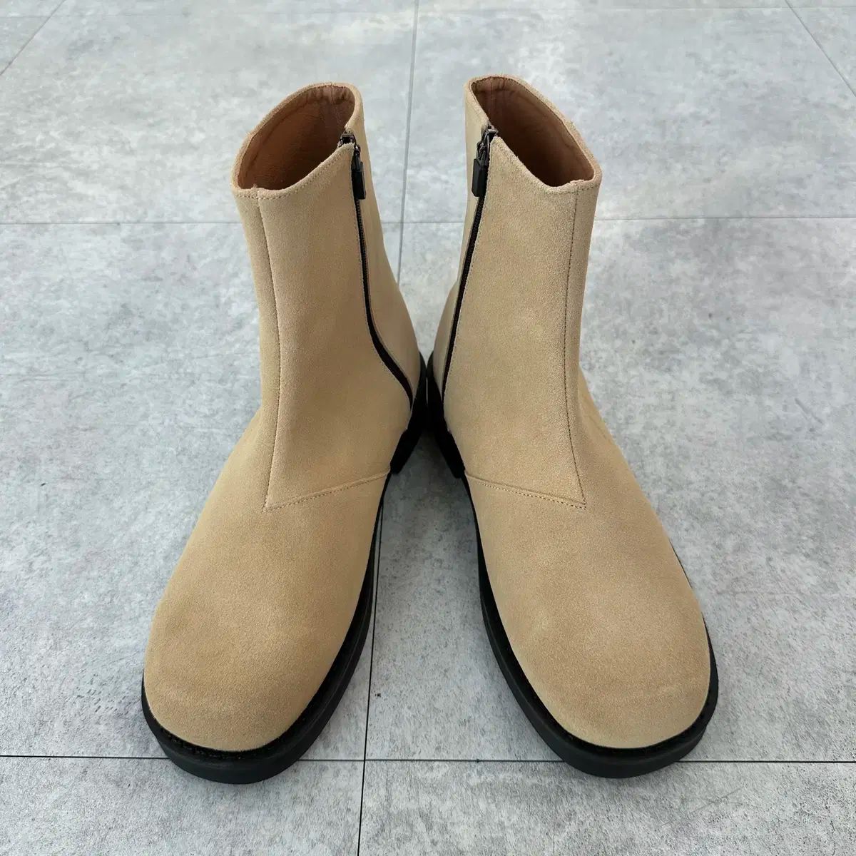 260 セカンドアトリエ 5100BS CAMEL ジップアップブーツ アウトレット 3 回