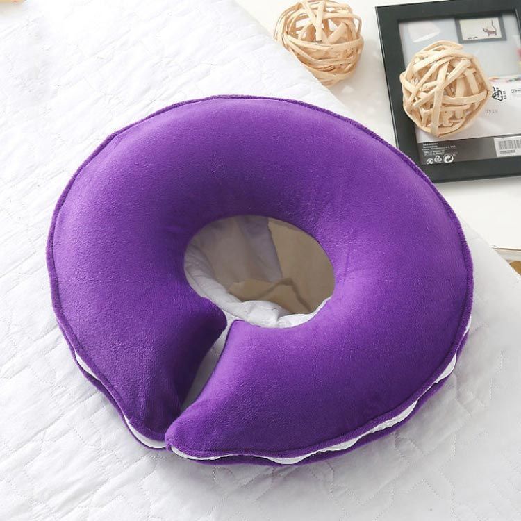 丸型 顔マクラ マッサージ枕 施術用枕 うつ伏せ枕 薄め うつぶせ