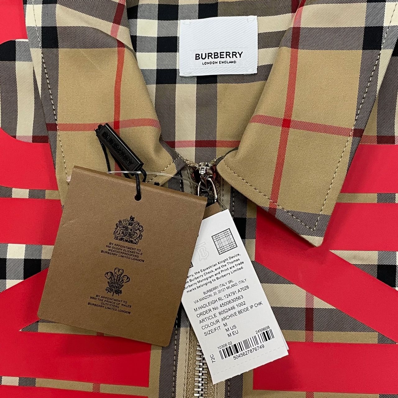 新品 国内正規 BURBERRY 22SS 半袖 ジップ シャツ ユニバーサル 