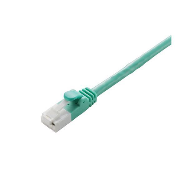 (まとめ) エレコムCat6対応ツメ折れ防止LANケーブル グリーン 3m LD