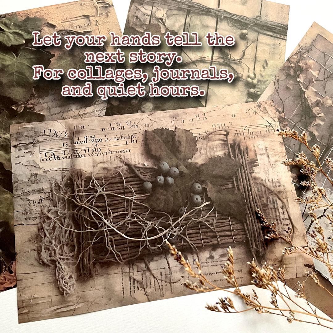 限定3点／再販なし】A5サイズ12枚セット アンティーク風デザイン