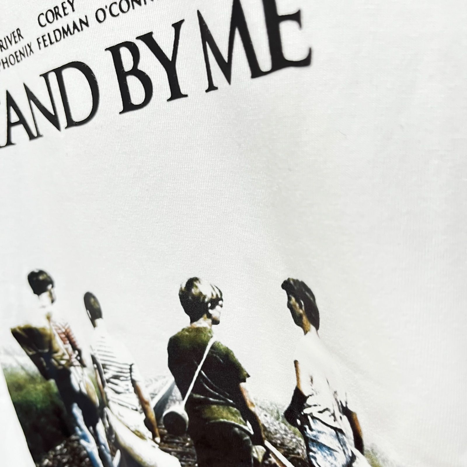 映画プリント 半袖シャツ Lサイズ　スタンドバイミー 海外映画 スタンドバイミー 半袖 Tシャツ ロックT アメカジ