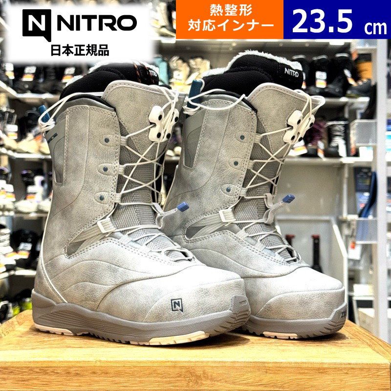 キ*i様 1000円スタート‼️新古品NITRO CROWN TLS 23.5 23-24 NITRO CROWN TLS カラー:GREY 23.5cm ナイトロ クラウン