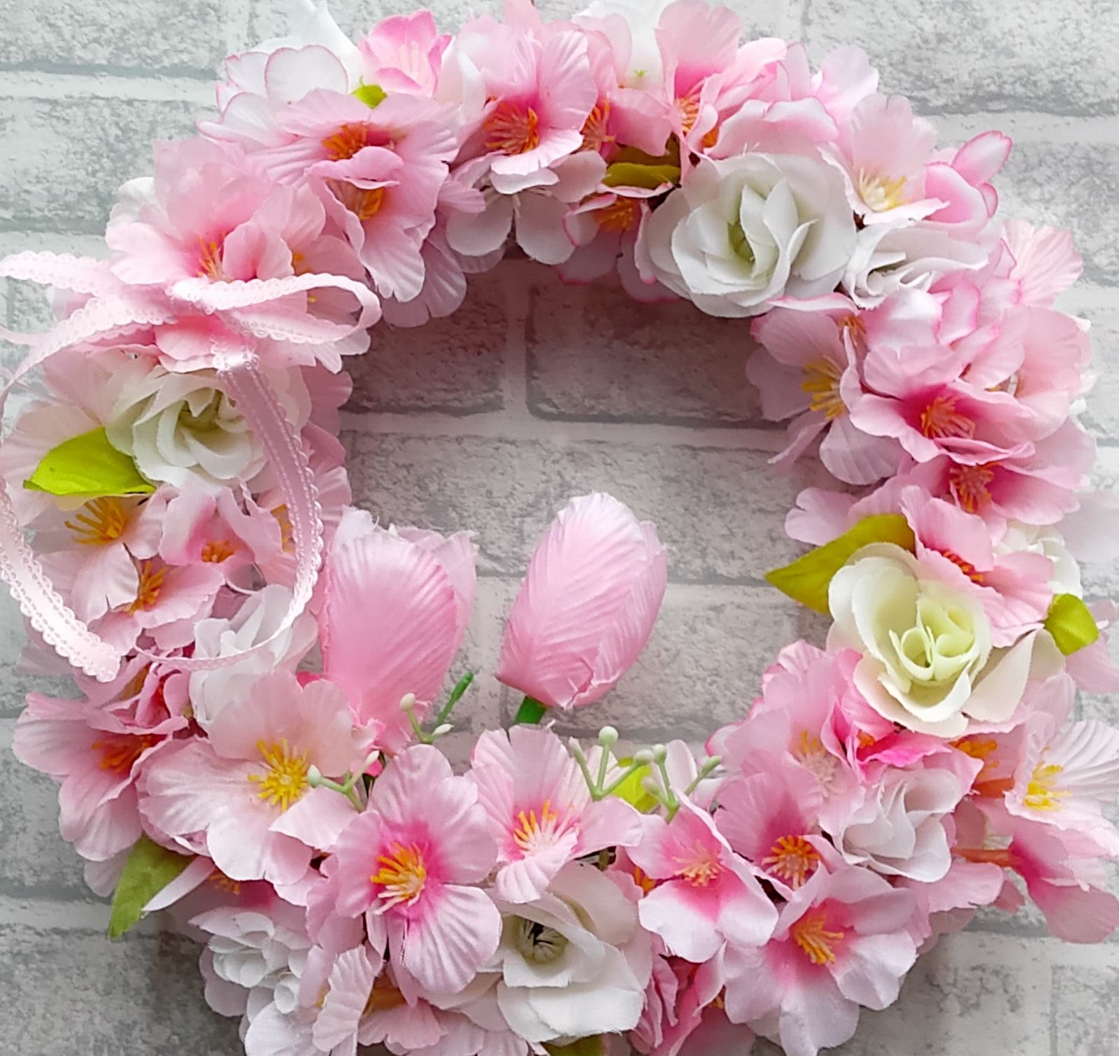 フラワーリース 桜リース サクラ さくらリース 壁飾り 春 スプリング  