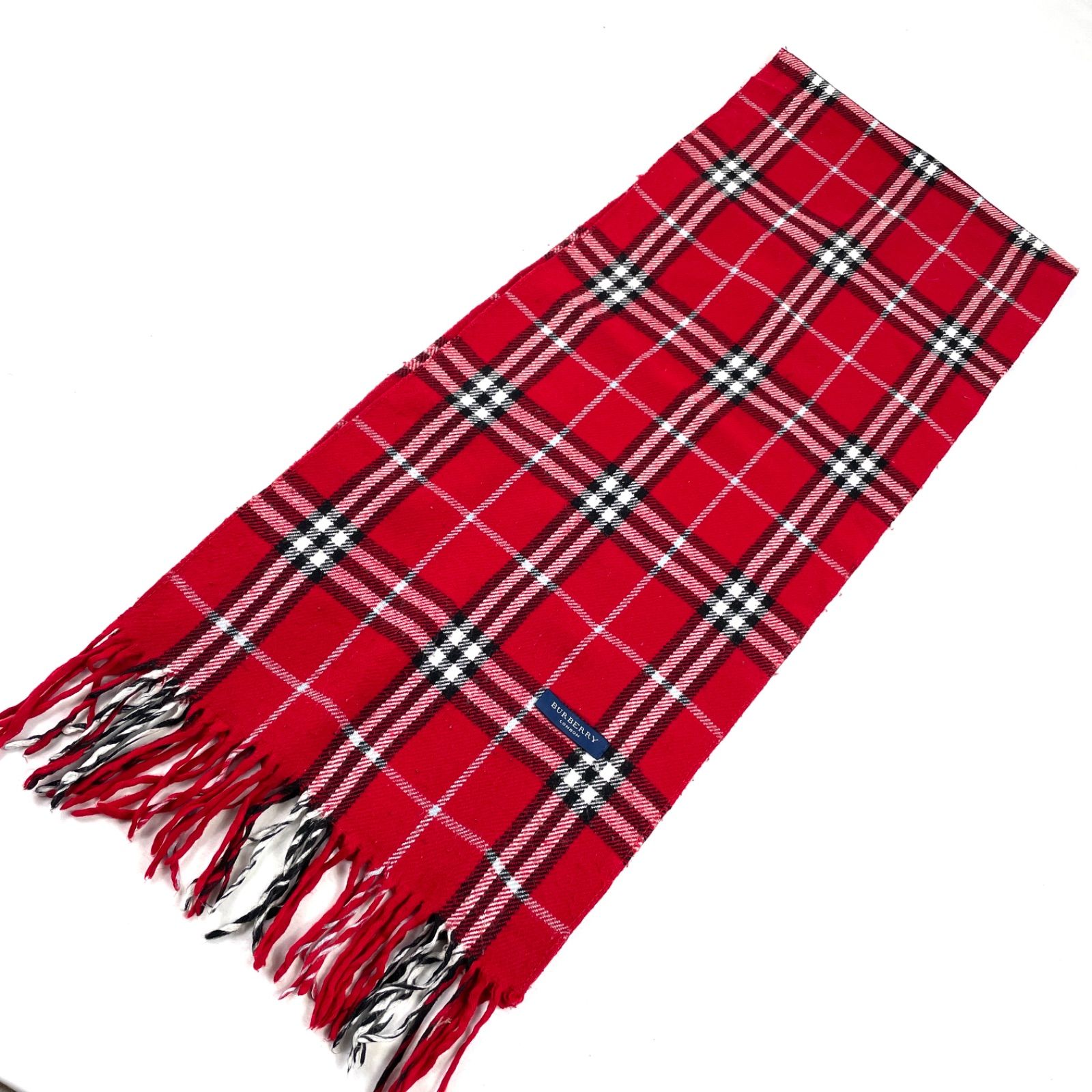 BURBERRY ①チェック柄 カシミヤマフラー ストール ショール 男女兼用