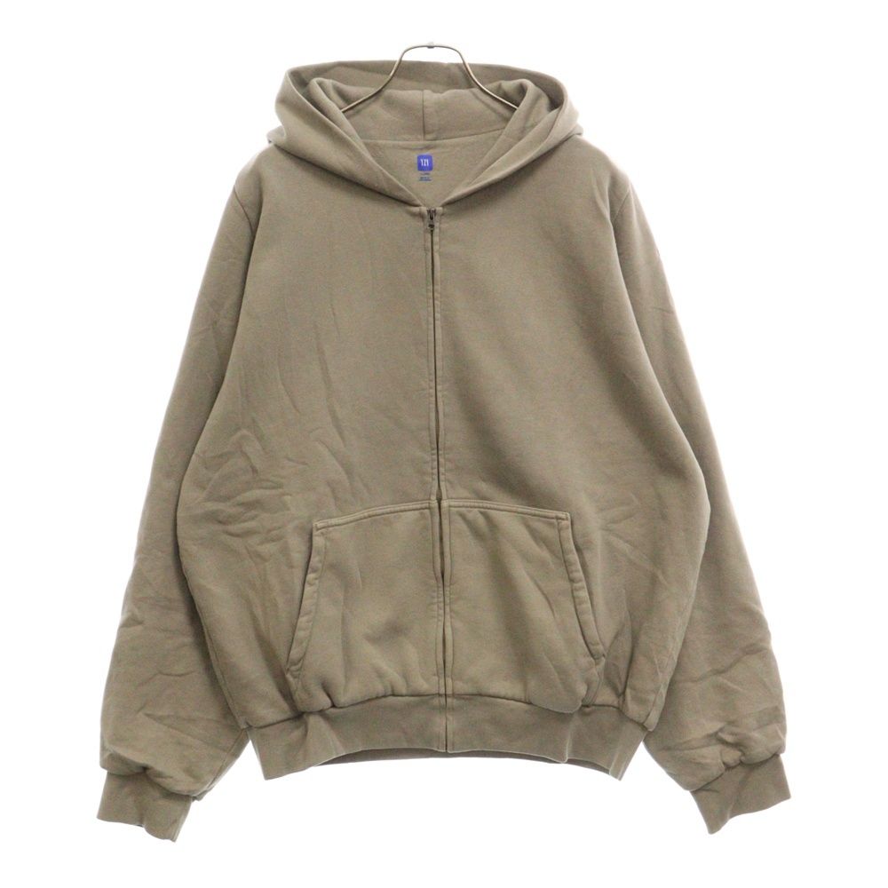 Yeezy Gap Engineered by Balenciaga (イージー ギャップ エンジニアードバイ バレンシアガ) 22SS DOUBLE  FACE ZIP UP HOODIE 537322 ダブルフェイスジップスウェット パーカー グリーン - メルカリ