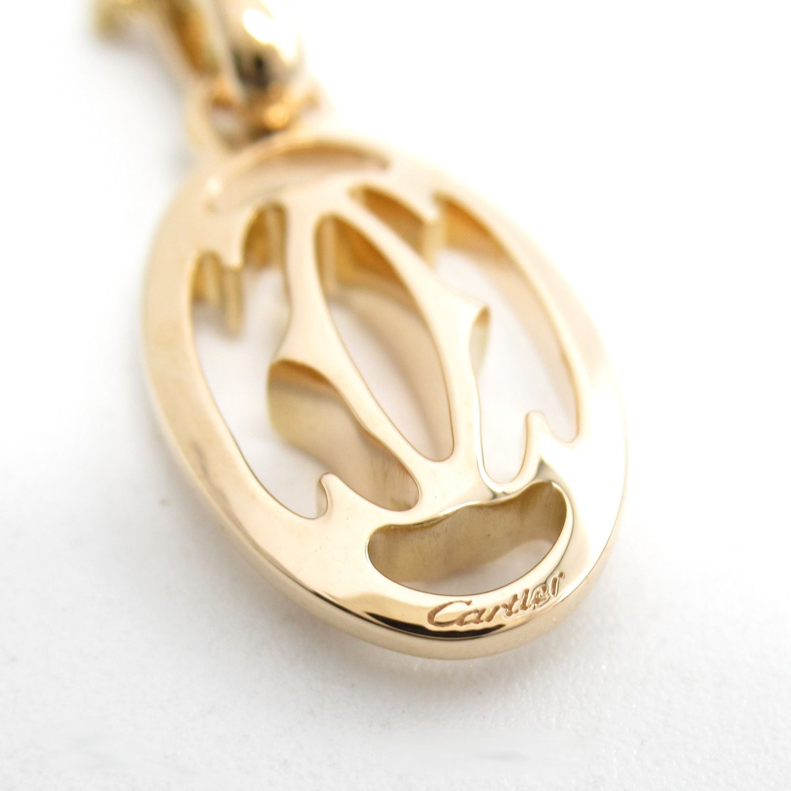 Cartier カルティエ ドゥーブルC ネックレス パヴェダイヤ ネックレス カルティエ CARTIER ネックレス ドゥーブルC ネックレス パヴェ