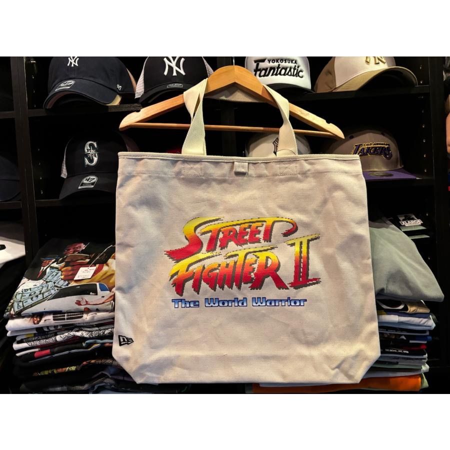 NEW ERA キャンバストート 22L STREET FIGHTER II ストリートファイターII Originators of the True Fitted アイボリー ¥5500+送料¥550