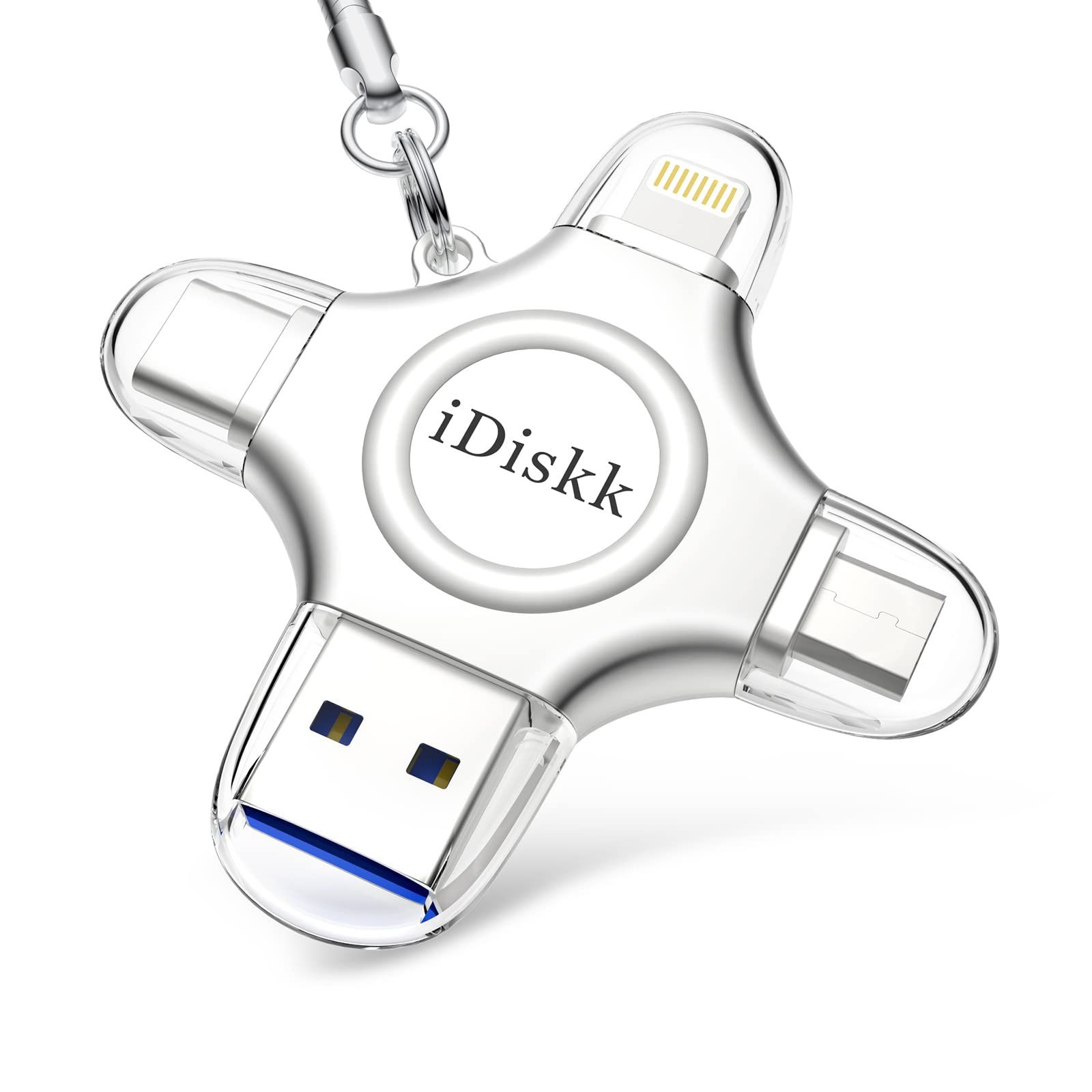 APPLE mfi認証済み iPhone16|15対応 256GB iPhone usbメモ Lightning USB Type-C Microコネクタ搭載 外付けフラッシュドライブ 外部ストレージ 携帯のメモリ―拡張 アイフォンデータ保存 プラグ-