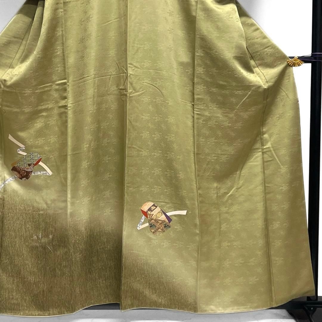 平和屋着物○友禅作家 城戸壇上 訪問着 舞花文 暈し染め 金彩 正絹
