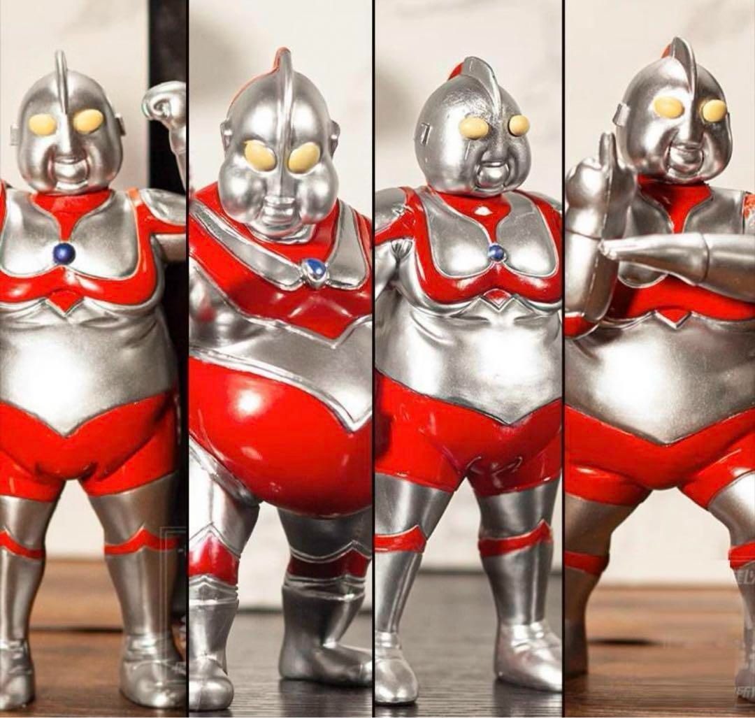 レア！デブトラマンファットラマン 太ってるマン フィギュア4体セット