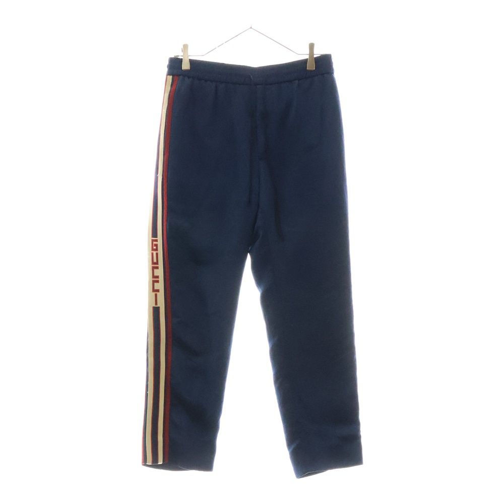 GUCCI グッチ 18SS Stripe Acetate Jogging Pants ストライプ アセテート ジョギングパンツ トラックパンツ ブルー|レッド 495697 Z791A