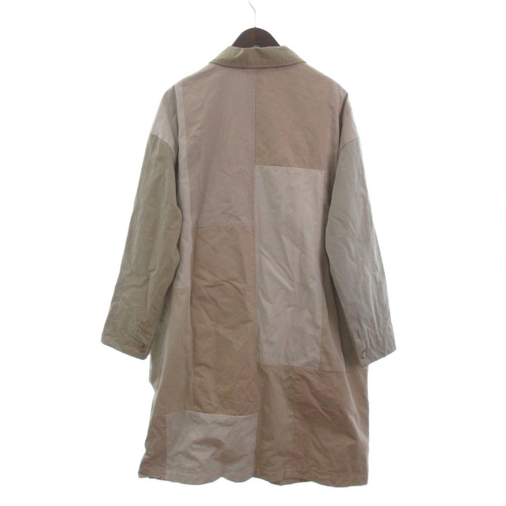 ユーズドプレイヴィンテージ yo PLAY VINTAGE リメイク ステン コート ロング丈 コットン ベージュ 2