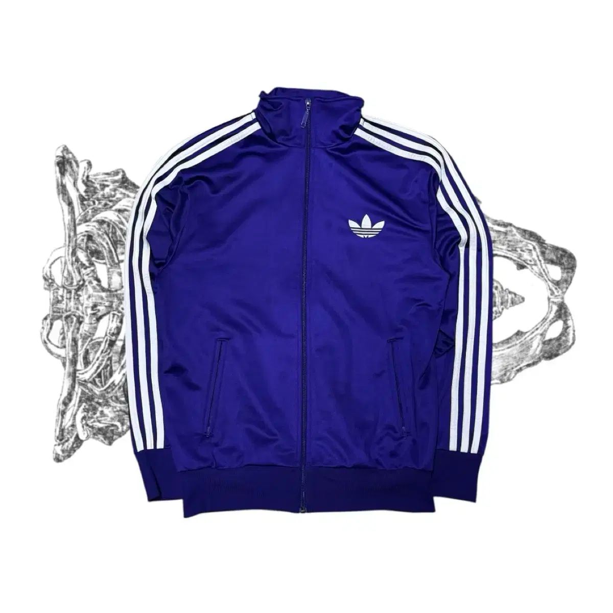 adidas アディダス 球状 ファイヤーバード 紫 トラックトップス ジャージ