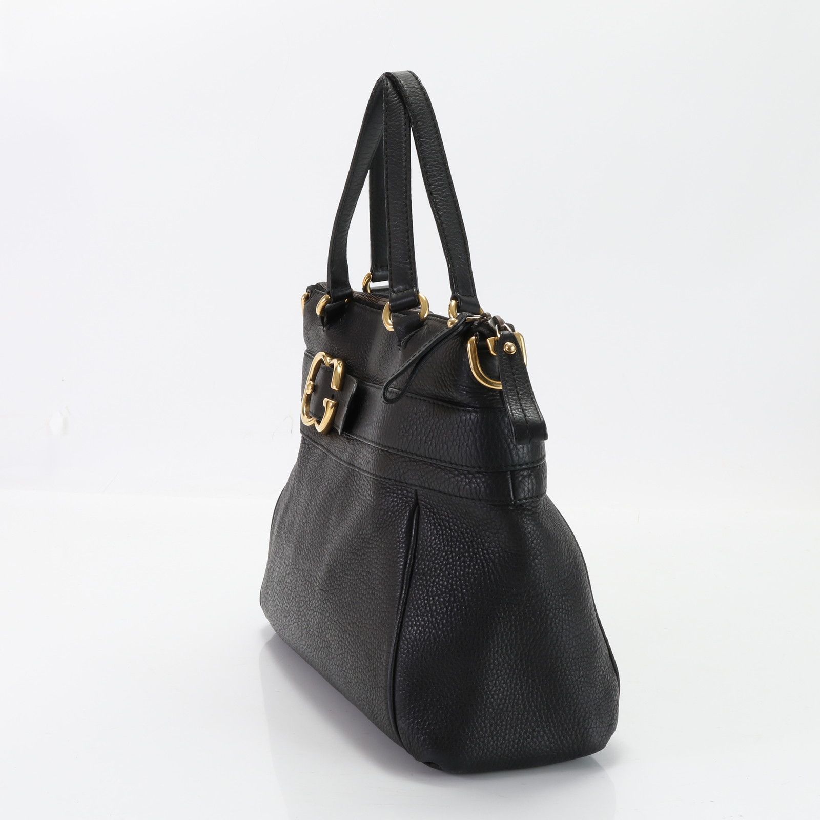 【極美品】GUCCI グッチ ビジネスバッグ レザー ブラック A4可 通勤 GUCCI グッチ トートバッグ ビジネスバッグ ロゴプレート GG 大容量