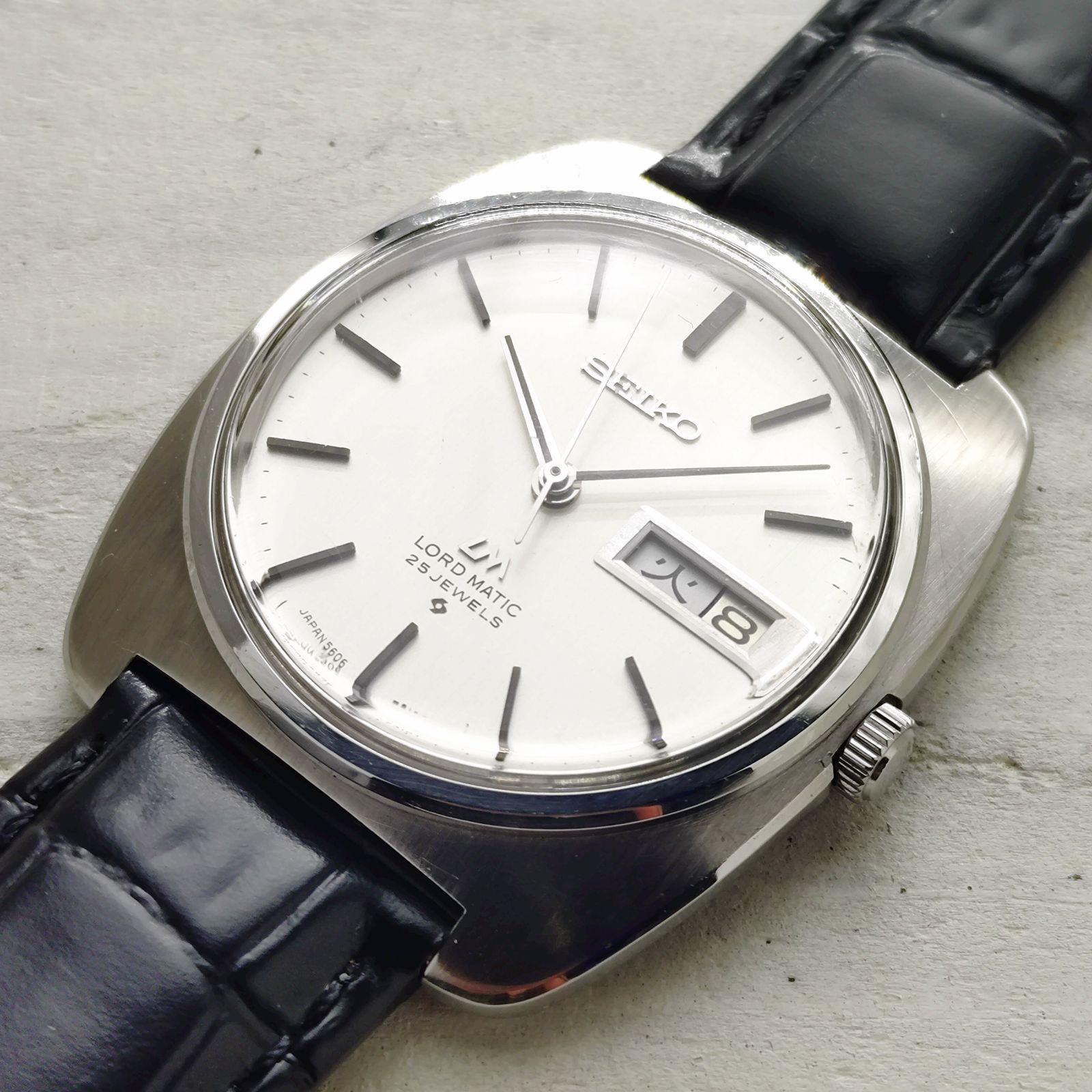 OH済み カレンダーパーツ金属製に交換済み セイコー ロードマチック 5606-7130 1970年7月製造 自動巻き