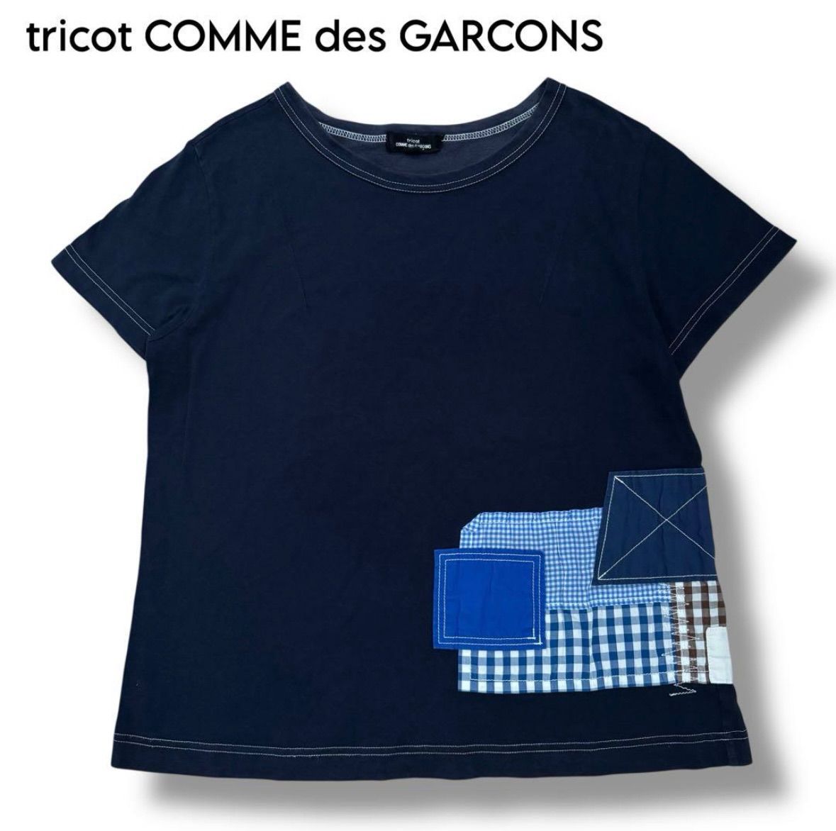 tricot COMME des GARCONS】パッチワークTシャツ M - メルカリ