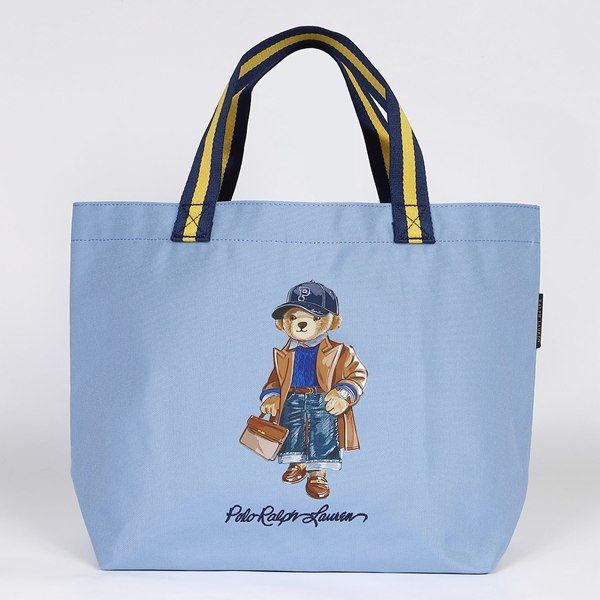 極美品POLO RALPH LAURENポロラルフローレントートバッグ　タグ付き ポロ ラルフ ローレン＞ ポロポニー刺繍 トートバッグ スクエア